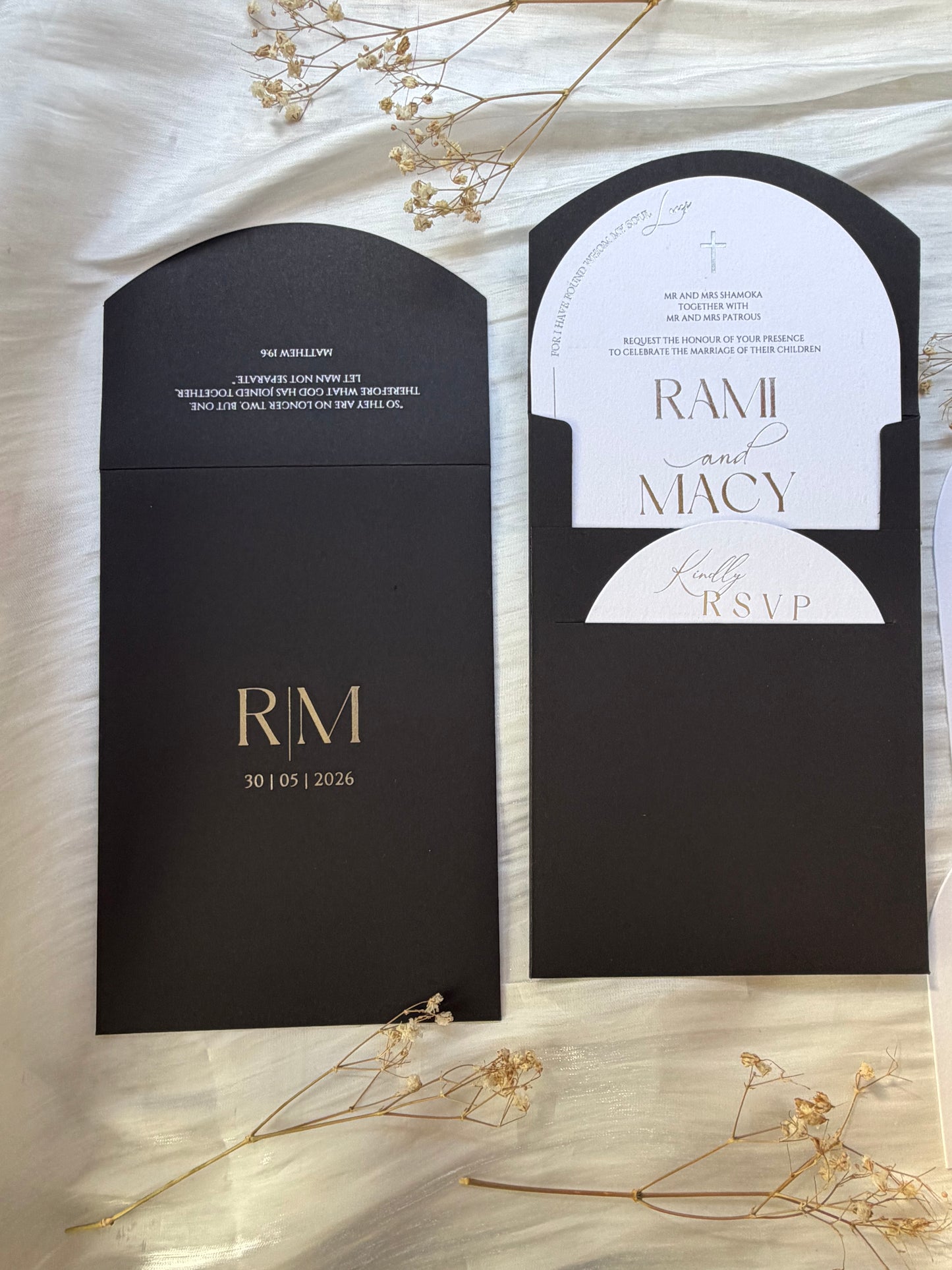 The black Arch Foil Suite