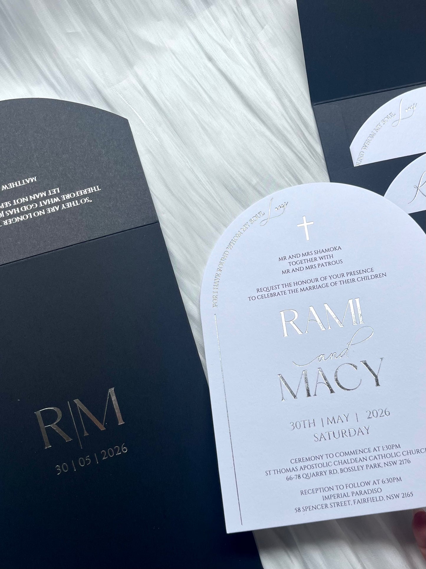 The black Arch Foil Suite