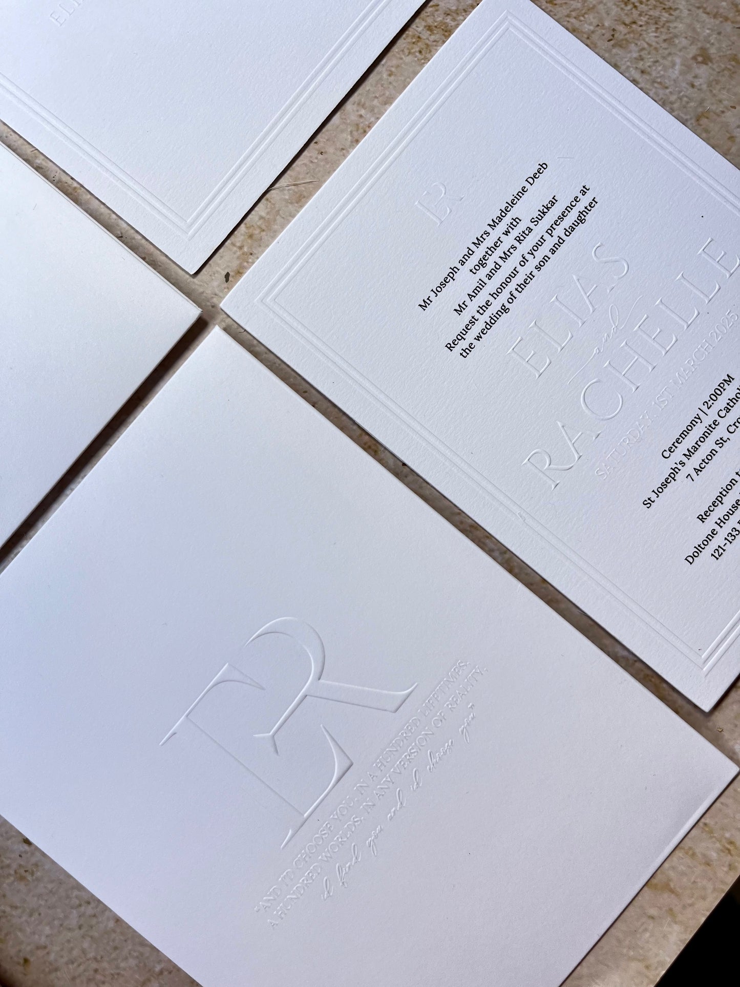 The embossed suite