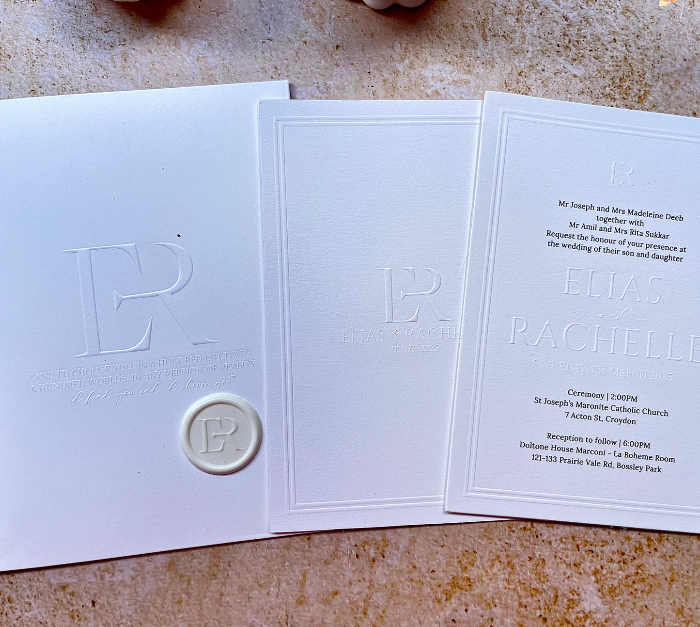 The embossed suite